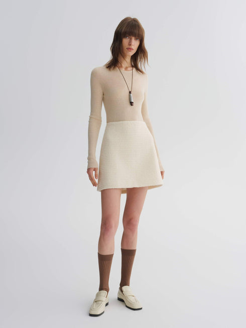 Tweed Wool Void Skirt